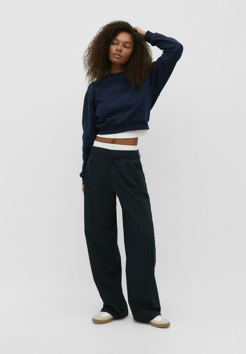 Stradivarius Broek donkerblauw Stradivarius Broek donkerblauw