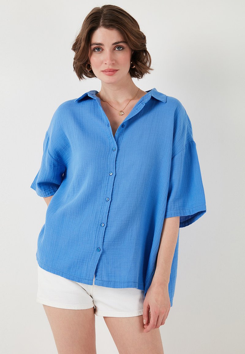 LELA Camicia - saxe blue