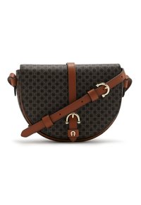 Sac Bandoulière Etienne Aigner Marron/beige En Polyester - Occasion, Style Sacoche