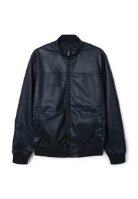 EFFETTO PELLE - Giacca in similpelle - nero