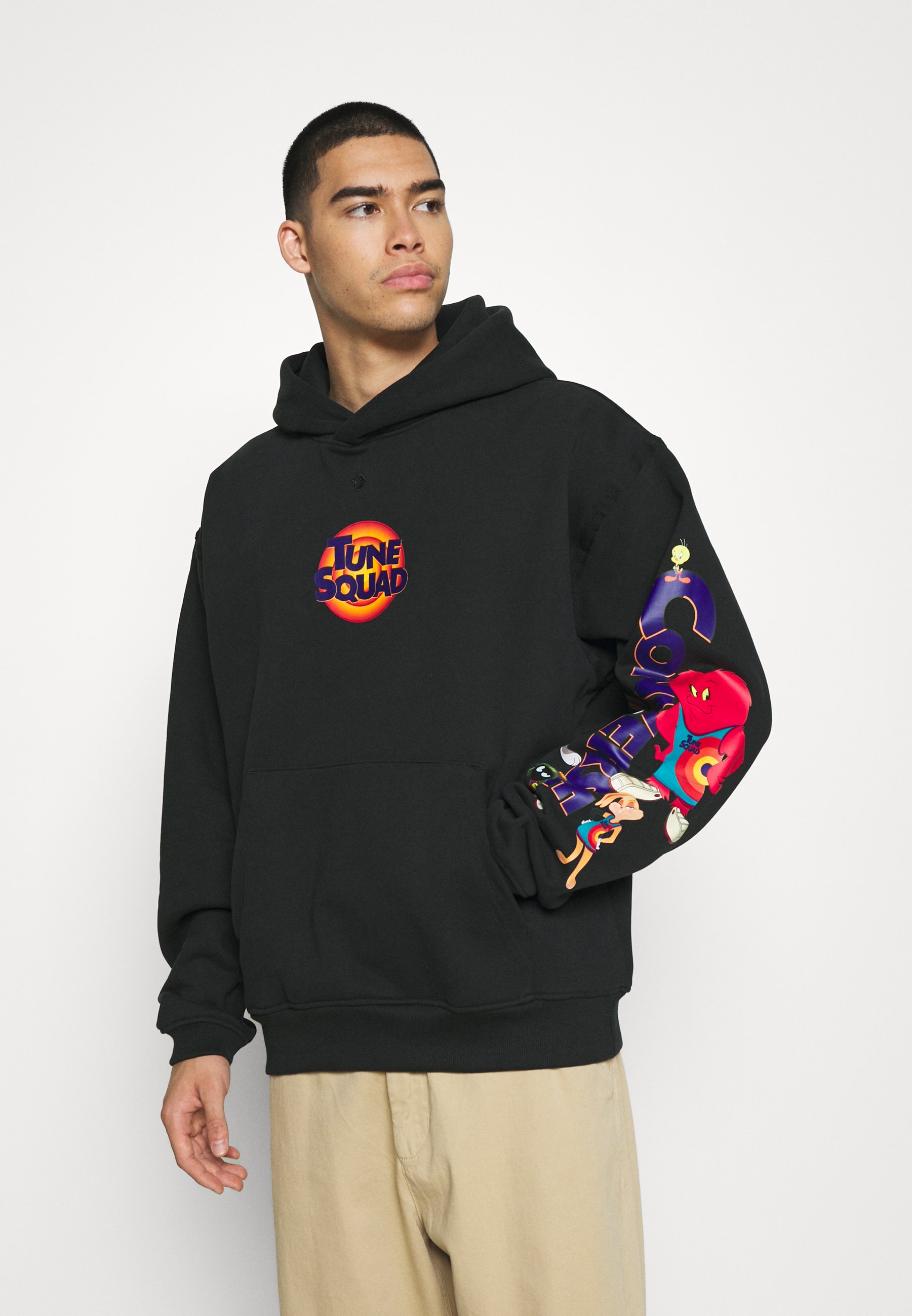 Converse SPACE JAM COURT READY HOODIE UNISEX - Sweatshirt - black -  Zalando.de