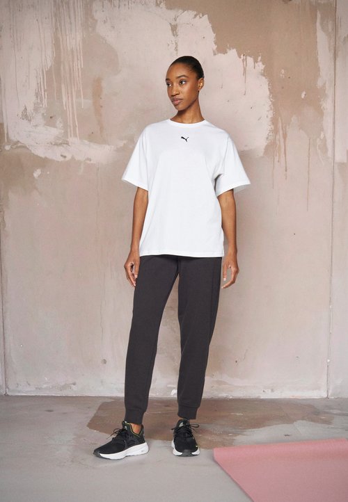 PUMA SMALL LOGO COMFORT HIGH WAIST SWEATPANTS - Tracksuit bottoms - black — foto 2