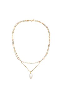 LAYER LOOK PEARLS - Necklace - gold-coloured