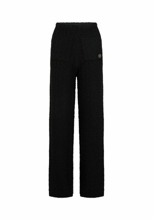 KARL LAGERFELD, KARL LAGERFELD PANTS BOUCLE KNITTED - Pantalon classique - black