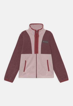 BACK BOWL FULL ZIP UNISEX - Fleece jacket - malbec/mineral pink