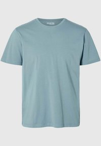 Selected T-shirt basic - blue shadow