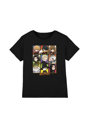 Cotton Soul, HARRY POTTER ANIME SQUARES UNISEX - T-Shirt print - black