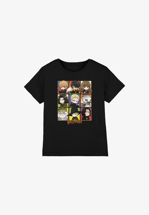 Cotton Soul, HARRY POTTER ANIME SQUARES UNISEX - Print T-shirt - black