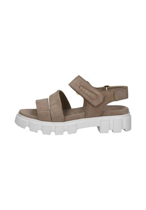 MARY - Platform sandals - braun