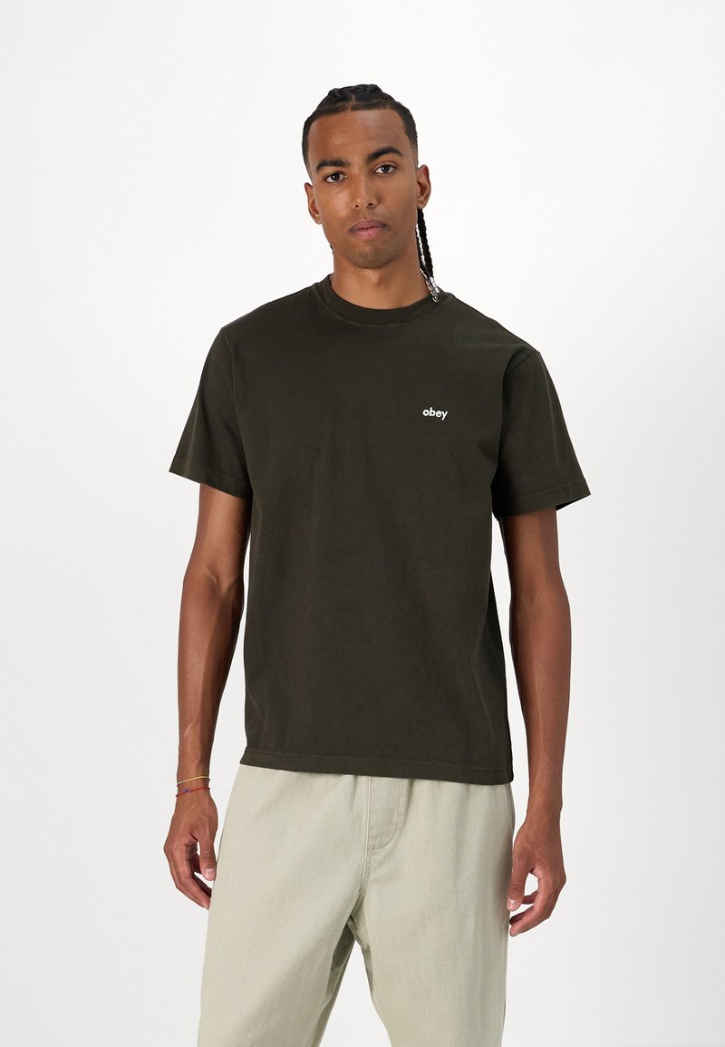 Obey Clothing LOWERCASE TEE UNISEX - Pamata T-krekls - rosin