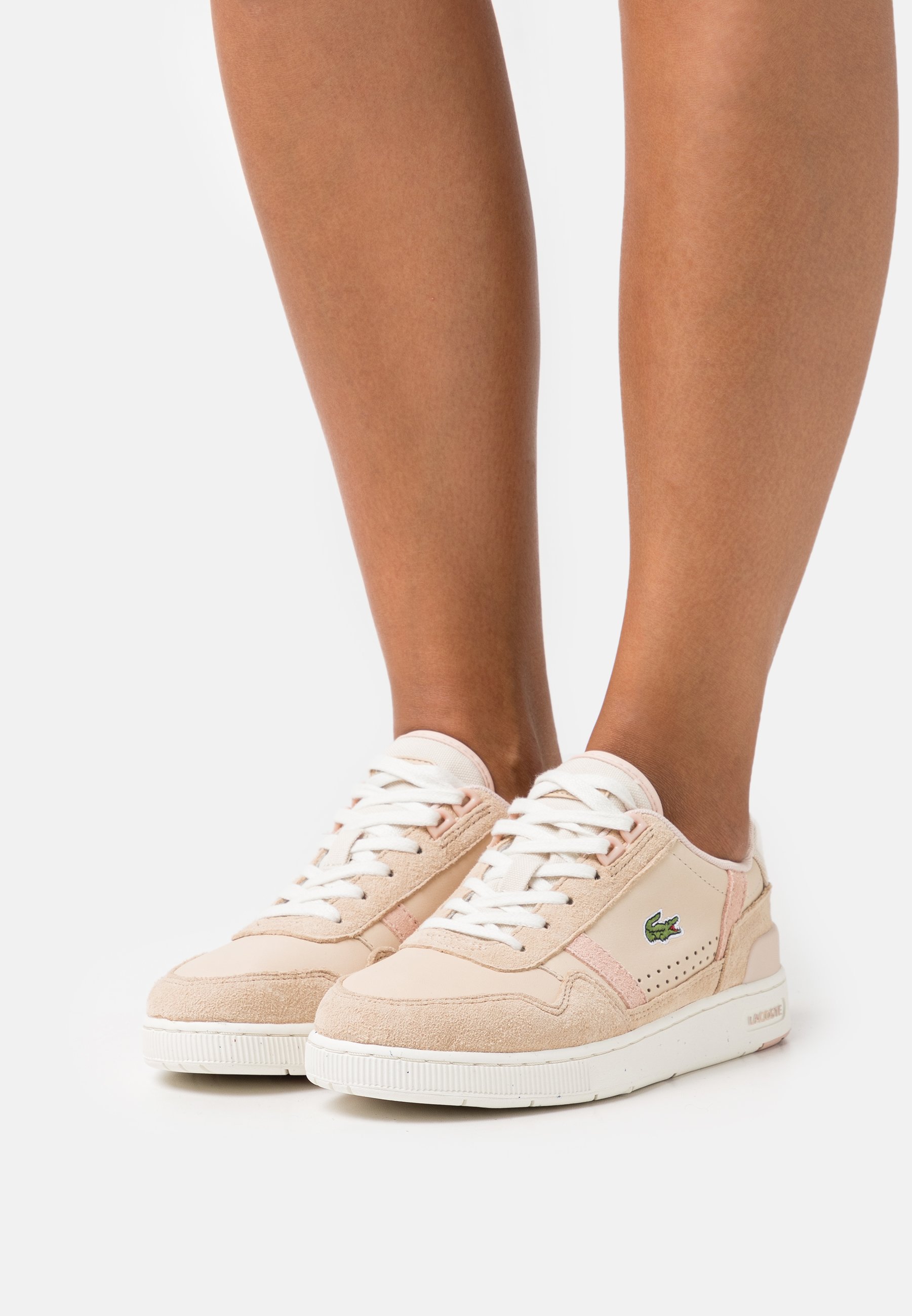 lacoste beige trainers