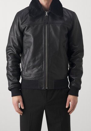 Leren jas - black