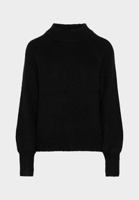 Pieces Stickad tröja - black