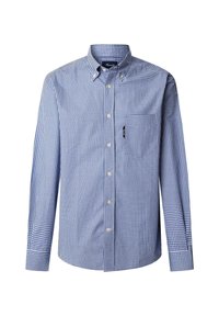 Chemise Façonnable Bleu Taille M - Occasion En Très Bon état, Légère Trace Au Dos