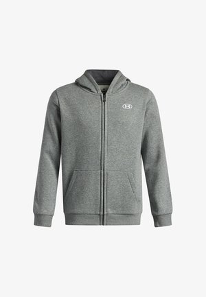 Under Armour, RIVAL FLEECE - Felpa con zip - castlerock light heather