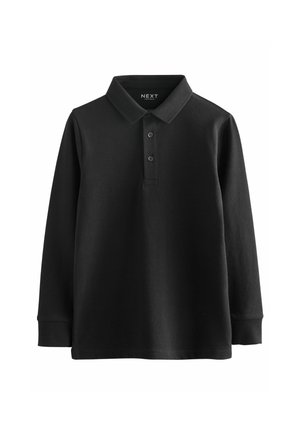 Next REGULAR FIT - LONG SLEEVE  - Polo - black