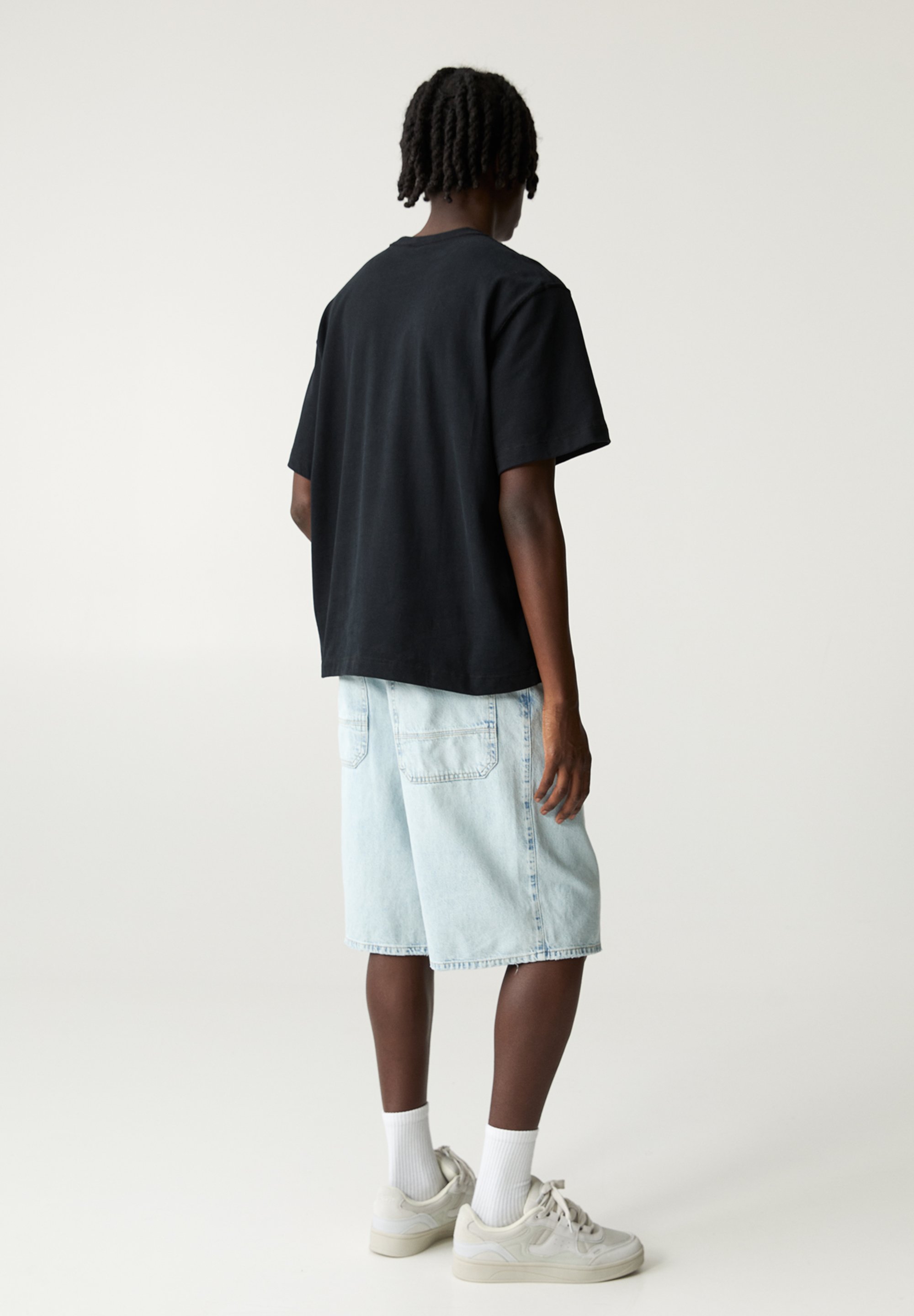 PULL&BEAR - Szorty jeansowe/jasnoniebieski denim - Zalando.pl