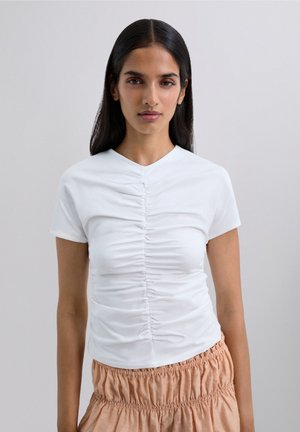 GATHERMID - Camiseta estampada - white