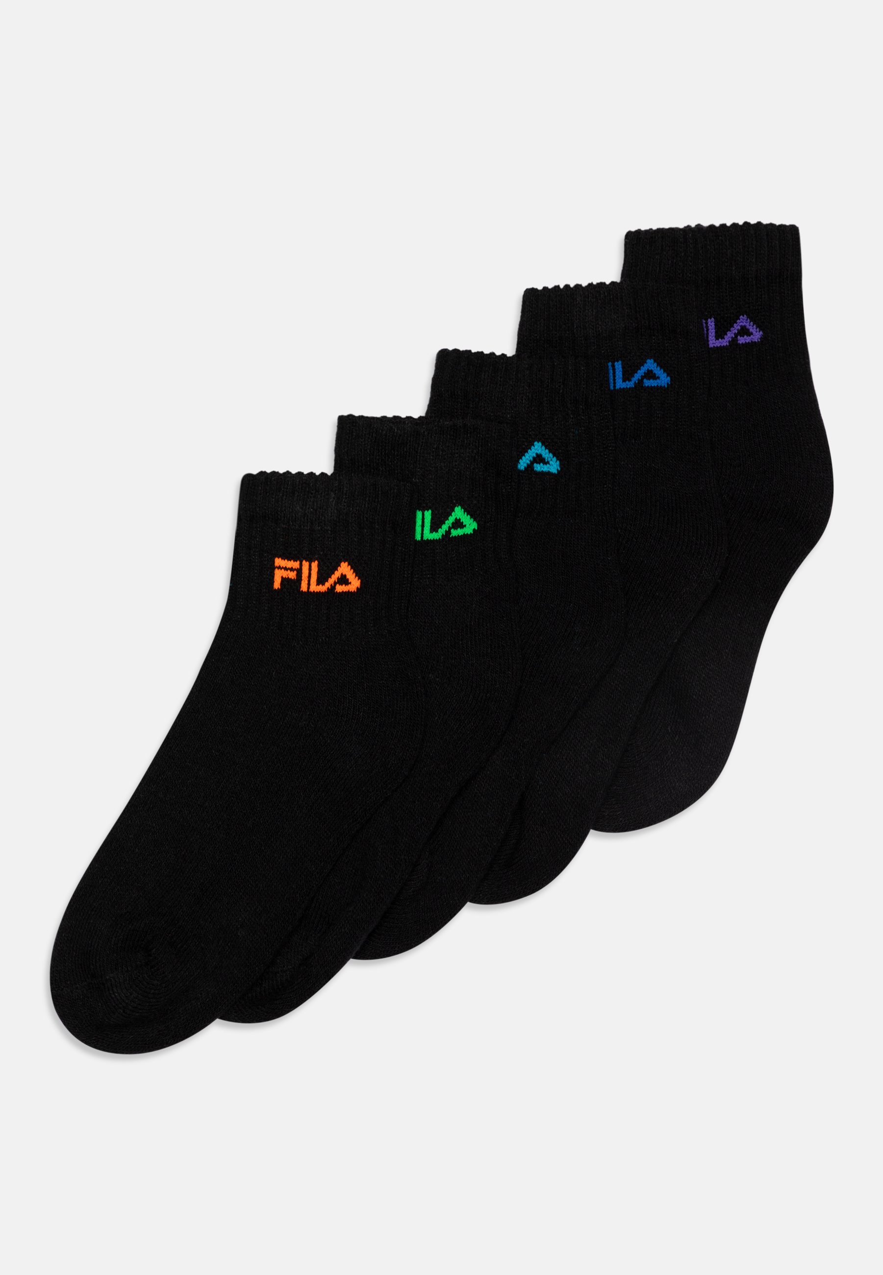Fila JUNIOR QUARTER MIXED COLORS PACK UNISEX Calze black