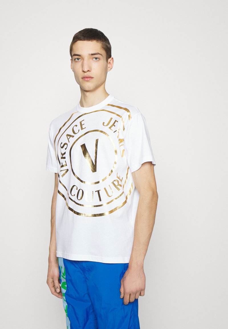 Versace Jeans Couture Tshirts print white/goldcoloured/hvid