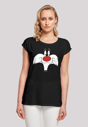 LOONEY TUNES SYLVESTER BIG FACE - Print T-shirt - black