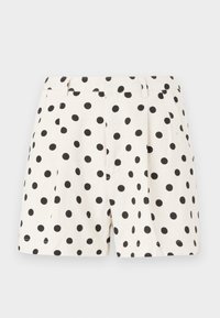 ONLTAMILA PLEAT - Short - ecru/black