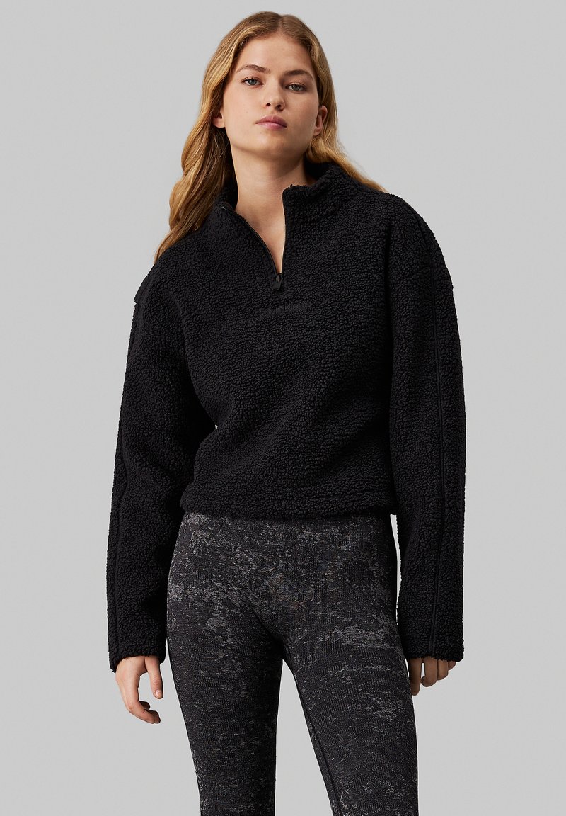 Calvin Klein Performance SHERPA - Fleecepullover - black beauty