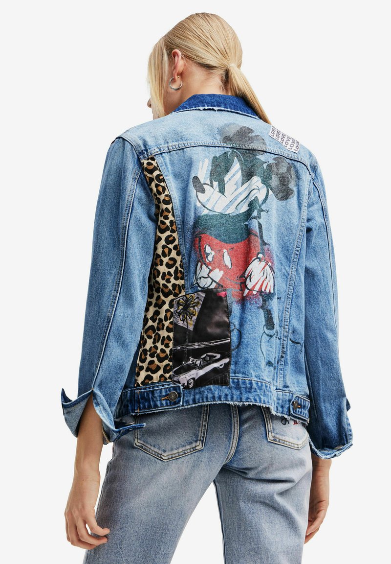 Desigual MICKEY MOUSE TRUCKER - Denim jacket - blue - Zalando.de