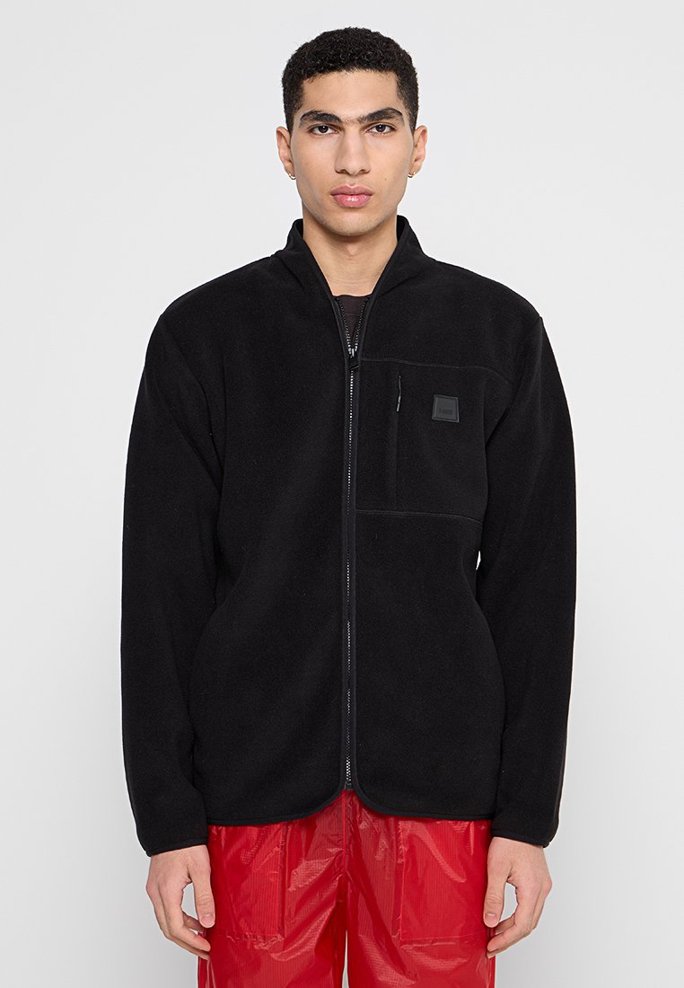 Rains Fleecejacke schwarz
