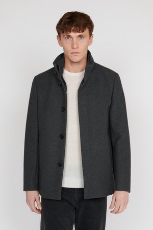 MAHARVEY SHORT INNER QUILETED PADDING  - Short coat - medium grey melange