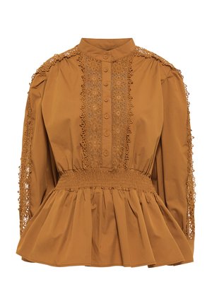 faina, BLOUSE - Bluse - dunkelkamel