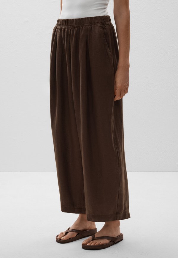 LINEN CROP BALLOON - Stoffhose