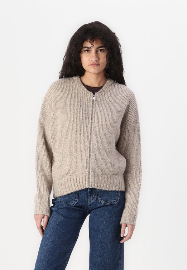 Cardigan - beige melange