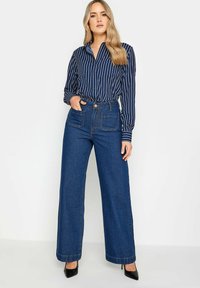 Long Tall Sally STRIPE LONGLINE  - Hemdbluse - navy