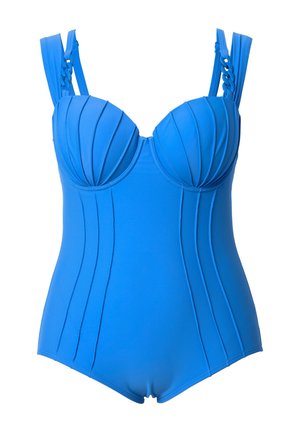 Ulla Popken BÜGEL-CUPS BIESEN DOPPELTRÄGER - Costume da bagno - medium blue