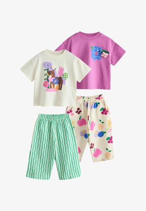 Next, REGULAR FIT - TOP & TROUSERS SET 2 PACK . - Bukser - purple green