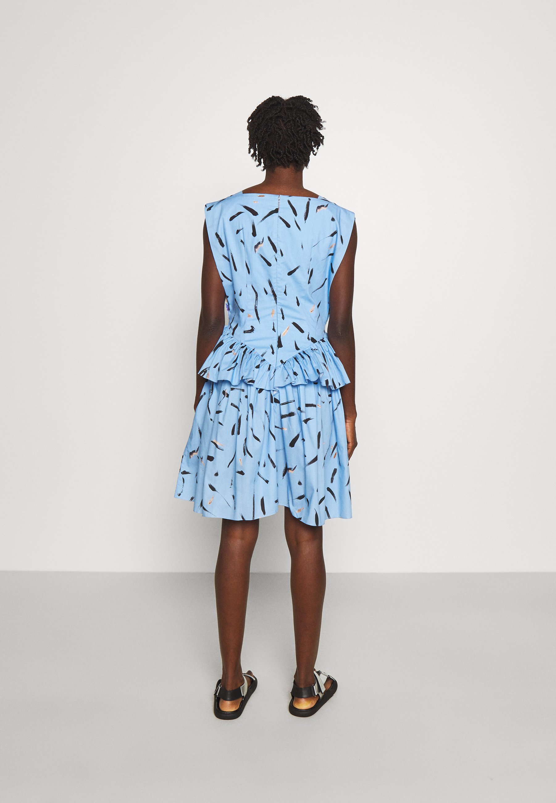 Damen FLORAL CUPCAKE MINI DRESS - Cocktailkleid/festliches Kleid - blue Damen FLORAL CUPCAKE MINI DRESS - Cocktailkleid/festliches Kleid - blue