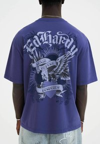 Ed Hardy - DEATH BEFORE DISHONOR EAGLE  - Print T-shirt - blue Thumbnail Image 1