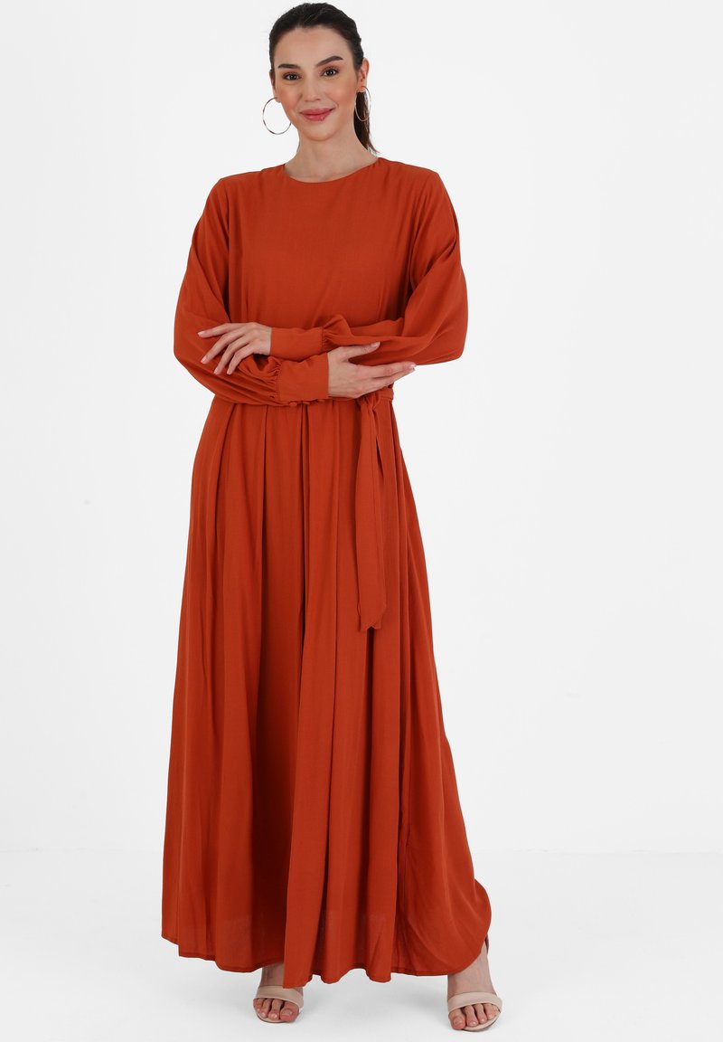 Modanisa Maxi šaty - copper color