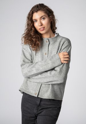 Strickjacke - light-grey
