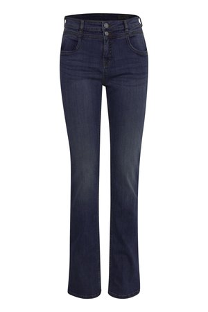 Fransa FRZOMAL - Slimfit džínsy - indigo blue denim