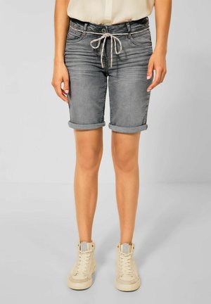LOOSE FIT - Denim shorts - grau