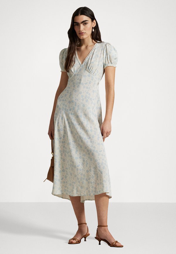 FLORAL SILK CREPE DRESS - Day dress4