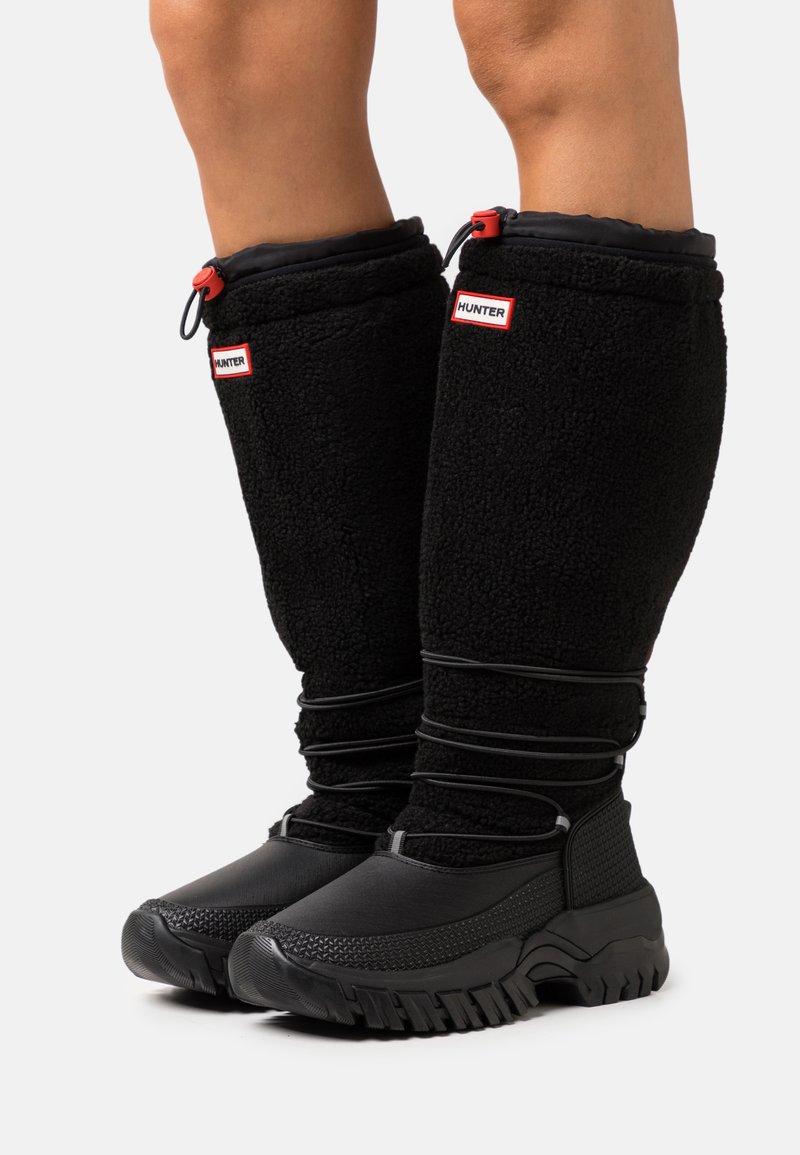 Hunter ORIGINAL WOMENS WANDERER TALL Winter boots black Zalando.co.uk
