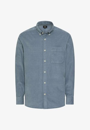 camel active, CORD HEMD MIT 2-WEGE STRETCH - Skjorter - stone blue