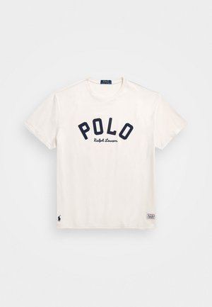 Polo Ralph Lauren CLASSIC FIT LOGO JERSEY T-SHIRT - Print T-shirt - antique cream