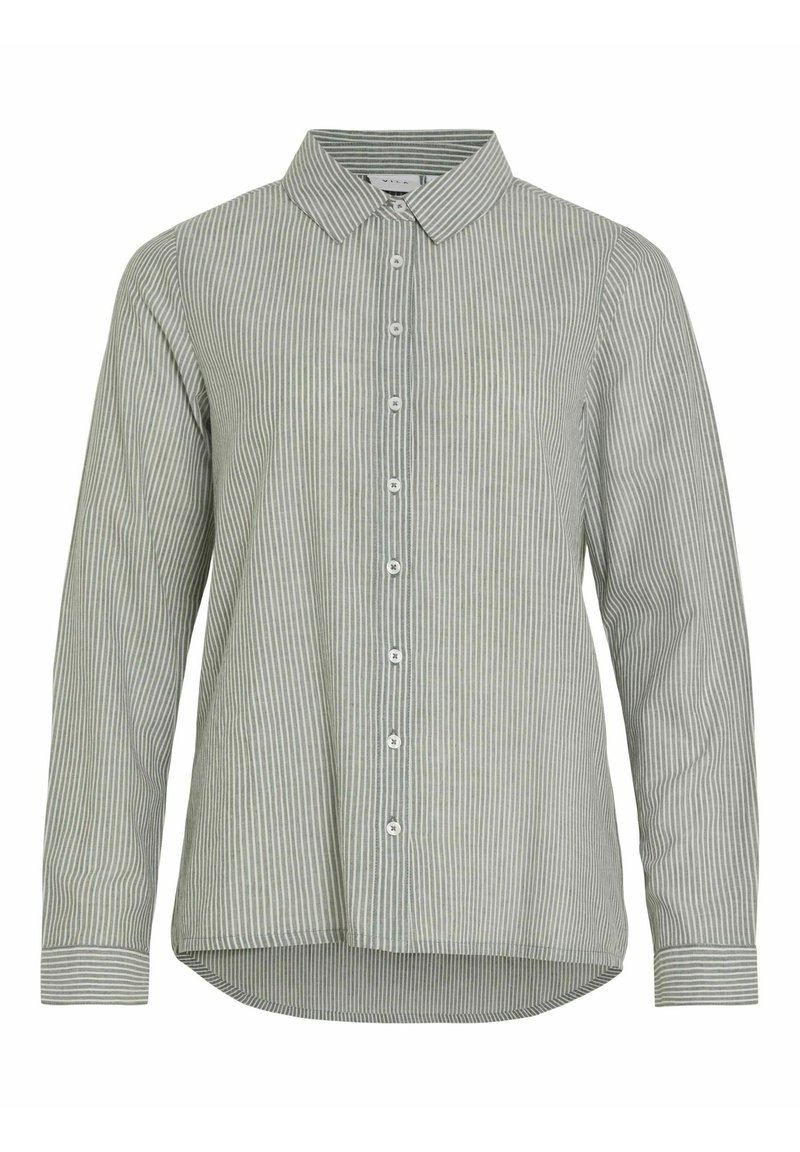 Vila Overhemdblouse groen gemêleerd