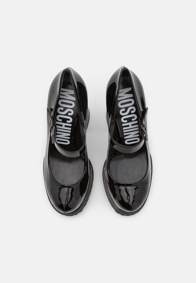 MOSCHINO Čevlji s platformo in peto - nero
