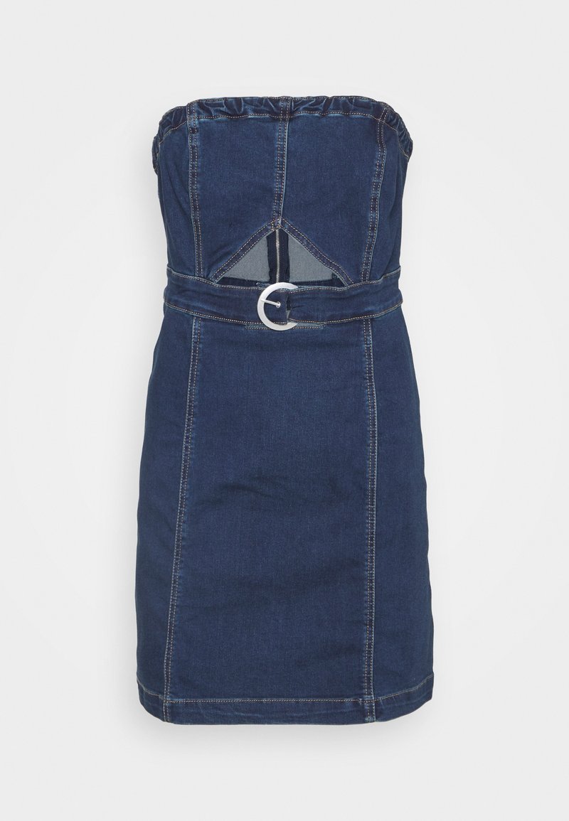 free people strapless denim dress Alexa Denim Mini Dress by Free People in Blue, Size: US 0