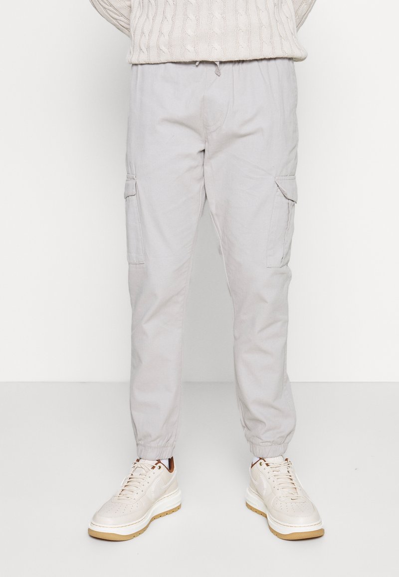 Brave Soul FINE - Calças cargo - light grey
